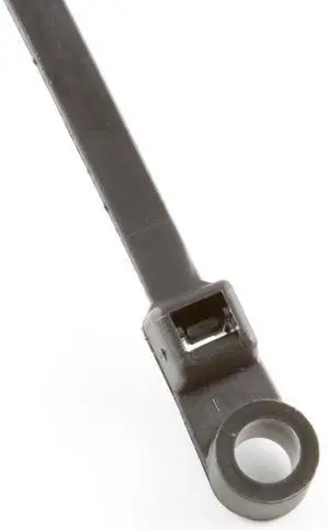 Screw Mount 8", 50 lb. UV Black Cable Ties - (pack of 100) Screw Mount 8", 50 lb. UV Black Cable Ties - (pack of 100)