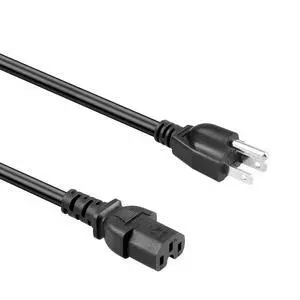 UL Listed 6ft 16AWG Notched Power Cable NEMA 5-15 Male Connector to C15 Female connector-9KKCP UL Listed 6ft 16AWG Notched Power Cable NEMA 5-15 Male Connector to C15 Female connector-9KKCP