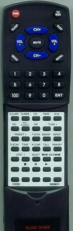 Replacement Remote Control for NAKAMICHI SS8, SOUNDSPACE8, DG05309, SOUNDSPACE 8 Replacement Remote Control for NAKAMICHI SS8, SOUNDSPACE8, DG05309, SOUNDSPACE 8