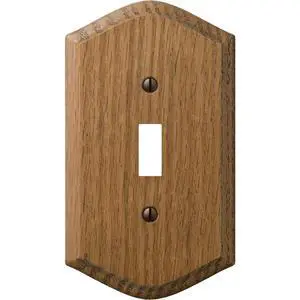Country 1 gang Wood Toggle Wall Plate 1 pk Country 1 gang Wood Toggle Wall Plate 1 pk