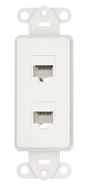 41688-W Decora Telephone Wallplate Insert, White 41688-W Decora Telephone Wallplate Insert, White
