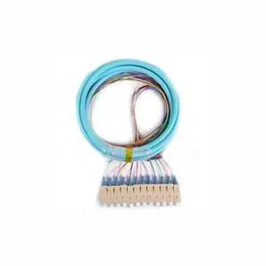 12 Fiber SC/PC Distribution Pigtail, Multimode OM3 50um, Color Coded 900um Breakout, 9.8 Feet (3 Meter) - Durable, Low Loss 12 Fiber SC/PC Distribution Pigtail, Multimode OM3 50um, Color Coded 900um Breakout, 9.8 Feet (3 Meter) - Durable, Low Loss