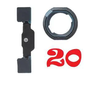 Lot of 1-30 Replacement for iPad 5/iPad 6/iPad 7/iPad 8/iPad 9 Home Button Bracket + Rubber Gasket (20) Lot of 1-30 Replacement for iPad 5/iPad 6/iPad 7/iPad 8/iPad 9 Home Button Bracket + Rubber Gasket (20)