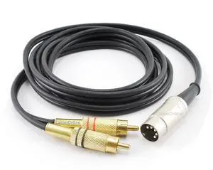 CablesOnline 6ft 5-Pin Din Male to 2-RCA Male Professional Audio Cable for Bang & Olufsen, Naim, Quad...Stereo Systems, Black (BO-206K) CablesOnline 6ft 5-Pin Din Male to 2-RCA Male Professional Audio Cable for Bang & Olufsen, Naim, Quad...Stereo Systems, Black (BO-206K)