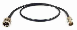 5 Foot BNC Male to BNC Female 3G HD-SDI Mini RG59 Extension 75 Ohm Cable Black 5 Foot BNC Male to BNC Female 3G HD-SDI Mini RG59 Extension 75 Ohm Cable Black