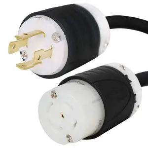 NEMA L15-30P to L21-30R Power Cords - 1 Foot, 30A/208V, 10/4 SJOOW - # IBX-7792-01 (1 ft) NEMA L15-30P to L21-30R Power Cords - 1 Foot, 30A/208V, 10/4 SJOOW - # IBX-7792-01 (1 ft)