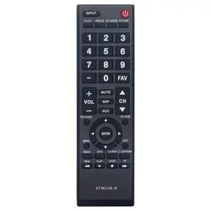 CT-RC1US-18 TV Remote Control Compatible for Toshiba TV | Replace Remote Control No programming or paring needed, Compatible models: 32L310U20 55L510U18 49L510U18 CT-RC1US-18 TV Remote Control Compatible for Toshiba TV | Replace Remote Control No programming or paring needed, Compatible models: 32L310U20 55L510U18 49L510U18