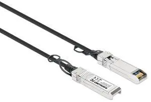 Intellinet 10G SFP+ Passive DAC Twinax Cable, 14 Ft, MSA-Compliant | 10 Gbps SFP+ to SFP+ passive DAC twinax, direct attach copper, MSA-Compliant, AWG 30, hot-swappable, black | 508452 Intellinet 10G SFP+ Passive DAC Twinax Cable, 14 Ft, MSA-Compliant | 10 Gbps SFP+ to SFP+ passive DAC twinax, direct attach copper, MSA-Compliant, AWG 30, hot-swappable, black | 508452