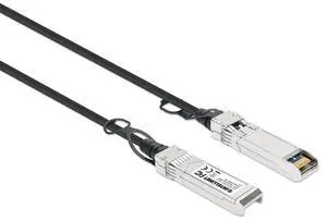 Intellinet 10G SFP+ Passive DAC Twinax Cable, 1.5 Ft, AWG 30, Black | SFP+ to SFP+ passive DAC twinax cable, 10 Gbps, MSA-compliant, direct attach copper, AWG 30, 1.5 ft | 508377 Intellinet 10G SFP+ Passive DAC Twinax Cable, 1.5 Ft, AWG 30, Black | SFP+ to SFP+ passive DAC twinax cable, 10 Gbps, MSA-compliant, direct attach copper, AWG 30, 1.5 ft | 508377