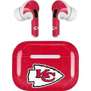 Decal Audio Skin Compatible with AirPods Pro 2nd Gen - Officially Licensed NFL Kansas City Chiefs Distressed Design Decal Audio Skin Compatible with AirPods Pro 2nd Gen - Officially Licensed NFL Kansas City Chiefs Distressed Design