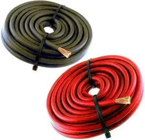 10 Gauge AWG Wire 50 FT 25 Black 25 RED Cable Power Ground Stranded Primary 10 Gauge AWG Wire 50 FT 25 Black 25 RED Cable Power Ground Stranded Primary