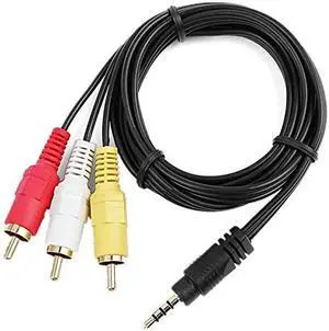 3RCA AV A/V TV Cable Cord Work for Canon GL1 MiniDV / GL2 MiniDV / HV10 / HV40 3RCA AV A/V TV Cable Cord Work for Canon GL1 MiniDV / GL2 MiniDV / HV10 / HV40