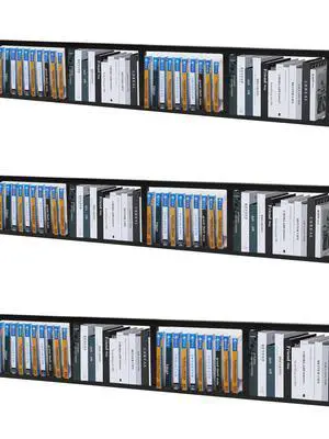 CD Storage Shelf, 34 Inch Media Storage Rack, Cube Storage Organizer Floating Shelf, Wall Mounted Video Games CD DVD Organizer Metal Shelf for Study, Bedroom,Office,Living room (3 Pcs, Black) CD Storage Shelf, 34 Inch Media Storage Rack, Cube Storage Organizer Floating Shelf, Wall Mounted Video Games CD DVD Organizer Metal Shelf for Study, Bedroom,Office,Living room (3 Pcs, Black)