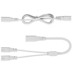 C7/C8 Y-Splitter Power Cable Kit for Gondola LED Lighting | C7 to C8 Y-split + extension cable. Plug & play, fits gondola lighting systems. UL-rated C7/C8 Y-Splitter Power Cable Kit for Gondola LED Lighting | C7 to C8 Y-split + extension cable. Plug & play, fits gondola lighting systems. UL-rated