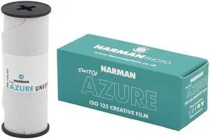 Switch Azure 125 Creative Color Negative 120 Roll Film, ISO | 125 ISO color negative film with 120 roll format for creative photography, color shifting and artistic effects Switch Azure 125 Creative Color Negative 120 Roll Film, ISO | 125 ISO color negative film with 120 roll format for creative photography, color shifting and artistic effects