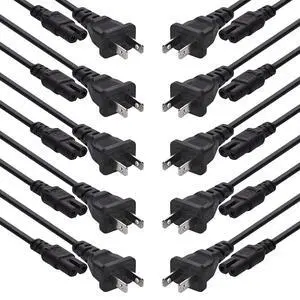 (UL Listed) 2-Prong AC Power Cord 18/2 AWG 125V Figure 8 Replacement Power Cord (6-Ft) (10-Pack) (UL Listed) 2-Prong AC Power Cord 18/2 AWG 125V Figure 8 Replacement Power Cord (6-Ft) (10-Pack)