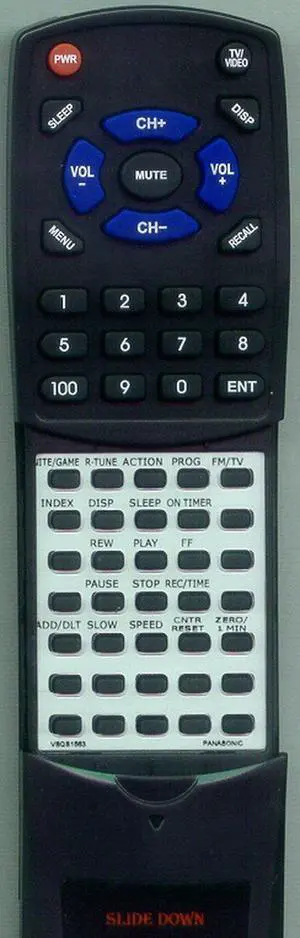 Replacement Remote Control for PANASONIC PVM1368, PVM1348, CTV21L5, VSQS1564, PVM2038 Replacement Remote Control for PANASONIC PVM1368, PVM1348, CTV21L5, VSQS1564, PVM2038