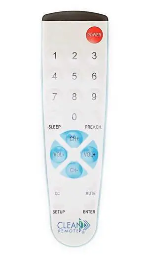 Clean Remote Big Button Universal TV Remote Clean Remote Big Button Universal TV Remote