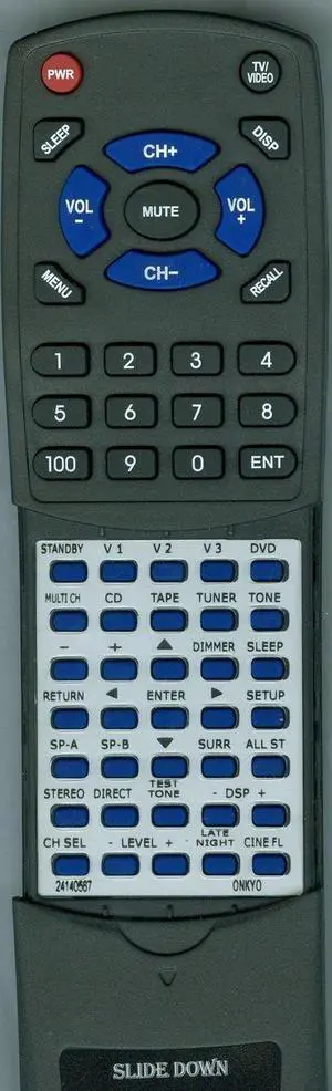 Replacement Remote Control for ONKYO TXSR502, 24140567, RC567M Replacement Remote Control for ONKYO TXSR502, 24140567, RC567M