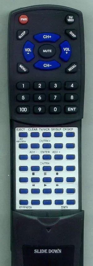 Replacement Remote Control for Zenith 6711R1N072A, VRE4222, EC980CM, EC480CM, VRE4122 Replacement Remote Control for Zenith 6711R1N072A, VRE4222, EC980CM, EC480CM, VRE4122