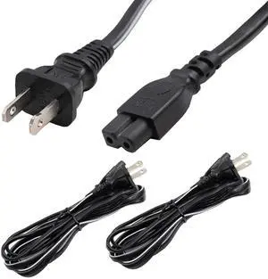 6ft (2Pk) 2 Prong C7 Polarized Vizio TV Power Cord Replacement 6, PS2 Power Cord/Polarized AC Power Cord, Compatible with Vizio TV and Playstation1 & 2 6ft (2Pk) 2 Prong C7 Polarized Vizio TV Power Cord Replacement 6, PS2 Power Cord/Polarized AC Power Cord, Compatible with Vizio TV and Playstation1 & 2
