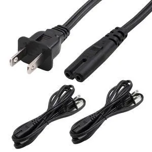 6ft (2Pk) 2 Prong C7 Non-Polarized Xbox, PS2, PS3, PS4,PS5 Power Cord/Non-Polarized AC Power Cord, Compatible with Samsung Sony LG TV AppleTV 4K 6ft (2Pk) 2 Prong C7 Non-Polarized Xbox, PS2, PS3, PS4,PS5 Power Cord/Non-Polarized AC Power Cord, Compatible with Samsung Sony LG TV AppleTV 4K