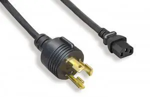 8ft NEMA L6-30P to C13 Power Cord 14AWG 14AWG x 3C 300V 8ft NEMA L6-30P to C13 Power Cord 14AWG 14AWG x 3C 300V