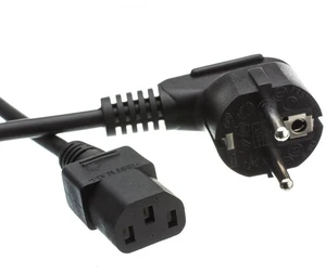 6 Feet Europlug or CE 7/7 to C13 VDE Approved European Computer/Monitor Power Cord, 2 Pack 6 Feet Europlug or CE 7/7 to C13 VDE Approved European Computer/Monitor Power Cord, 2 Pack