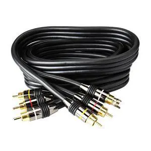 Hq Series Triple RCA Audio/Video Interconnect Cable, 6ft Hq Series Triple RCA Audio/Video Interconnect Cable, 6ft