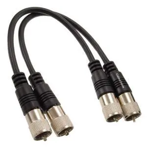 CablesOnline, 2-Pack 1ft RG8x Coax UHF (PL259) Male to UHF (PL259) Male 50-ohm Antenna Cables, R-U001-2 CablesOnline, 2-Pack 1ft RG8x Coax UHF (PL259) Male to UHF (PL259) Male 50-ohm Antenna Cables, R-U001-2