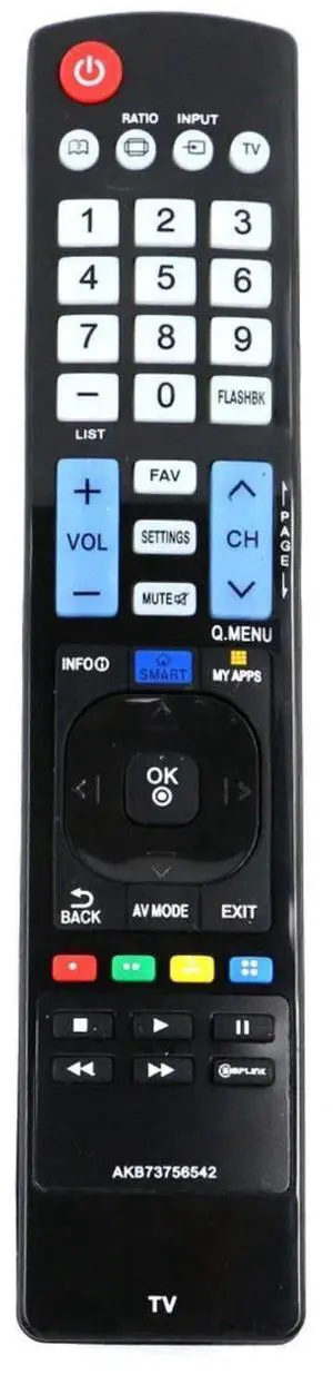 AKB73756542 TV Remote Control for LG TV in Living Rooms or Rooms | Replacement Models AKB73756567 AGF76692608, Replacement Remote Compatible Models 32LN5700 32LN570B 32LN5750 AKB73756542 TV Remote Control for LG TV in Living Rooms or Rooms | Replacement Models AKB73756567 AGF76692608, Replacement Remote Compatible Models 32LN5700 32LN570B 32LN5750