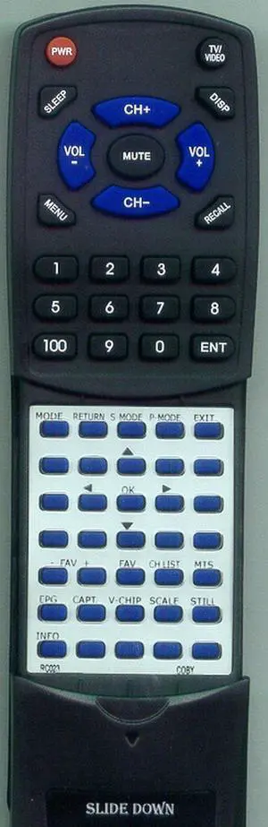 Replacement Remote Control for COBY TFTV3717, TFTV2204, TFTV3207, TFTV3217, RC023 Replacement Remote Control for COBY TFTV3717, TFTV2204, TFTV3207, TFTV3217, RC023