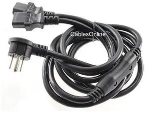 6ft Right-Angle NEMA 5-15P to 2X IEC-320 C-13 3-Prong AC Power Y-Splitter Cable 6ft Right-Angle NEMA 5-15P to 2X IEC-320 C-13 3-Prong AC Power Y-Splitter Cable