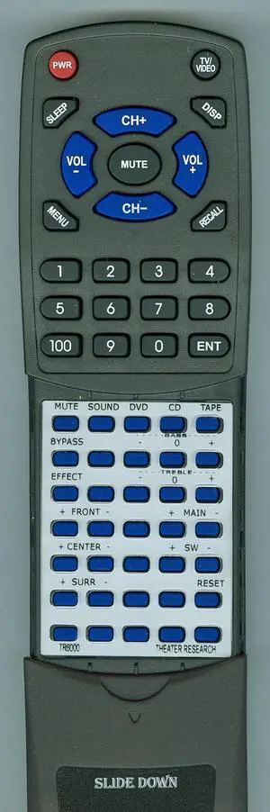 Replacement Remote for Theater Research TR6000, RC-H308, RCH308 Replacement Remote for Theater Research TR6000, RC-H308, RCH308