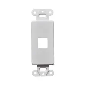 Best 25pcs Decorator Style Keystone Jack 1 Port Modular Wall Insert Cover Plate White Best 25pcs Decorator Style Keystone Jack 1 Port Modular Wall Insert Cover Plate White