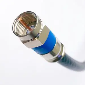 200ft Black Indoor/Outdoor RG-6 Coax Cable 75 Ohm UV Resistance (CATV, Satellite TV, or Broadband Internet) with Quad Shield Compression COAXIAL CONNECTORS 200ft Black Indoor/Outdoor RG-6 Coax Cable 75 Ohm UV Resistance (CATV, Satellite TV, or Broadband Internet) with Quad Shield Compression COAXIAL CONNECTORS