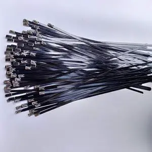 SYD 12 Inch Metal Cable Ties (100 Pieces) Heavy Duty 304 Stainless Steel Zip Ties (BLACK) SYD 12 Inch Metal Cable Ties (100 Pieces) Heavy Duty 304 Stainless Steel Zip Ties (BLACK)