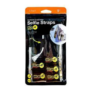 Wrap-It 9" Selfie Straps, 5-Pack Wrap-It 9" Selfie Straps, 5-Pack