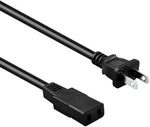 8ft Power Cord Lead for Premium Technology PWC-178 IEC C9 to NEMA 1-15P Cable PWC178 8ft Power Cord Lead for Premium Technology PWC-178 IEC C9 to NEMA 1-15P Cable PWC178