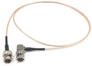 25 Foot BNC Right Angle Male to BNC Male RG179 75 Ohm Cable by 25 Foot BNC Right Angle Male to BNC Male RG179 75 Ohm Cable by