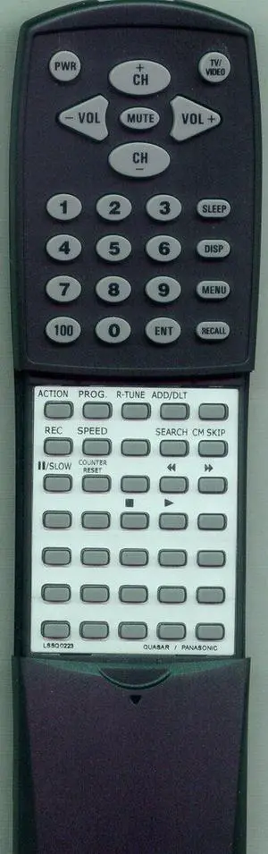 Replacement Remote Control for PANASONIC PVL550, VV1300, VV1330S, LSSQ0223, VV1330SA Replacement Remote Control for PANASONIC PVL550, VV1300, VV1330S, LSSQ0223, VV1330SA