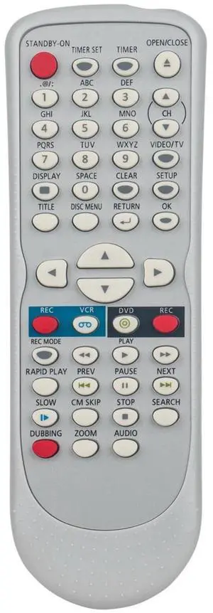NB654 NB654UD Replacement Remote Control for Funai DVD VCR Combo DVD | Use in Living Rooms or Rooms, No programming or pairing needed, Replace Remote Compatible Models SV2000 WV20V6 NB654 NB654UD Replacement Remote Control for Funai DVD VCR Combo DVD | Use in Living Rooms or Rooms, No programming or pairing needed, Replace Remote Compatible Models SV2000 WV20V6