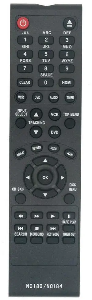 New NC180 NC180UH Replace Remote Control for Funai DVD VCR ZV427FX4 ZV427FX4A New NC180 NC180UH Replace Remote Control for Funai DVD VCR ZV427FX4 ZV427FX4A