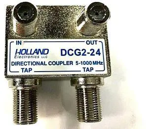 Electronics Wall Tap Directional Coupler Splitter 24 dB 2 Output DCG2-24 Electronics Wall Tap Directional Coupler Splitter 24 dB 2 Output DCG2-24