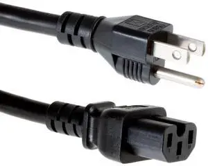 Heavy Duty AC Power Cord, (Compatible with Cisco P/N CAB-7KAC), 15A/125V, 14 AWG, 5-15P to C15, (NEMA 5-15P to IEC-60320-C15) 10 ft Heavy Duty AC Power Cord, (Compatible with Cisco P/N CAB-7KAC), 15A/125V, 14 AWG, 5-15P to C15, (NEMA 5-15P to IEC-60320-C15) 10 ft