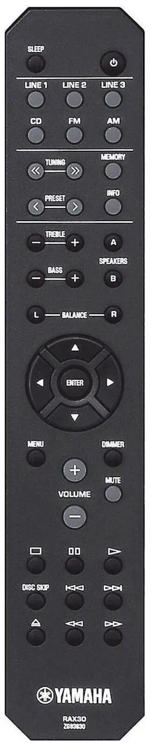 Replacement Remote Control Controller for Yamaha R-S201 R-S201BL 2-Channel Stereo Receiver Replacement Remote Control Controller for Yamaha R-S201 R-S201BL 2-Channel Stereo Receiver
