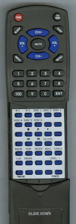 Replacement Remote Control for Pioneer PDDM802, PWW1083, CUPD066 Replacement Remote Control for Pioneer PDDM802, PWW1083, CUPD066