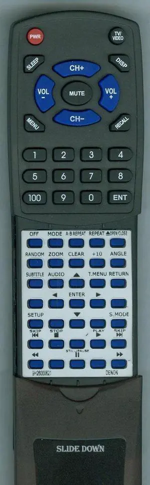 Replacement Remote Control for DENON DVD1720, DVD1730, DVD558, RC1018, DVD1740 Replacement Remote Control for DENON DVD1720, DVD1730, DVD558, RC1018, DVD1740