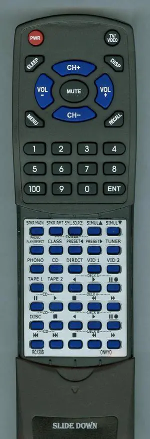 Replacement Remote for Onkyo RC-210S, 24140210 Replacement Remote for Onkyo RC-210S, 24140210