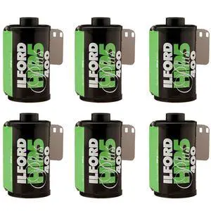 6 X HP5 Plus, Black and White Print Film, 135 (35 mm), ISO 400, 24 Exposures (1700646) 6 X HP5 Plus, Black and White Print Film, 135 (35 mm), ISO 400, 24 Exposures (1700646)